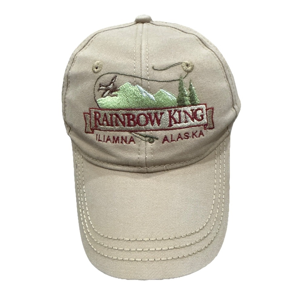 Rainbow King Iliamna Alaska Cap‎ Beige Embroidered Dri-duck H-190